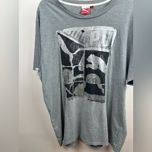 PUMA Gray Graphic Men's Shirt
